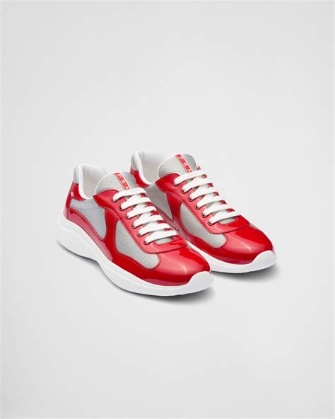 prada red sneakers|fashion sneaker prada shoes women.